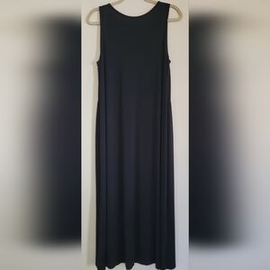 J Jill Sleeveless Dress With Smock Detail On Back Of Bodice